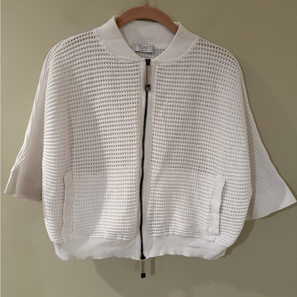 Tonet 3/4 Sleeve Knit Bomber